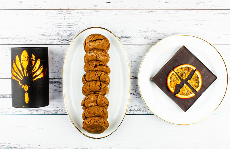 Chai Timeout - Masala Chai with Triple Choc Biscuits & Orange Dark Choc Slab