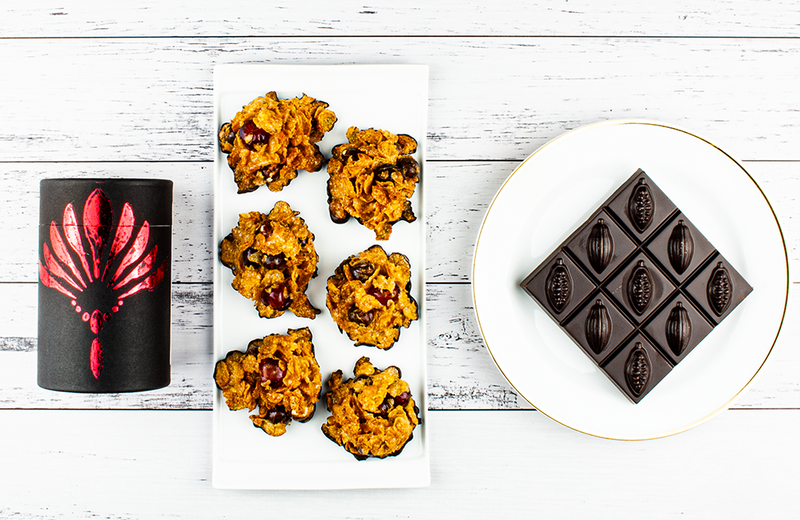 Chai Timeout - Spice Chai with Florentines & Raspberry Dark Choc Slab